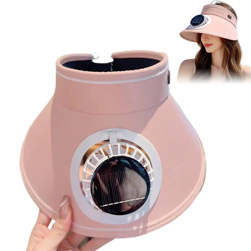 Oversized Big Brimmed Candy Fan Hat Versatile Sunshade Empty Top Hat Cool Travel Dual-Use for Men and Women