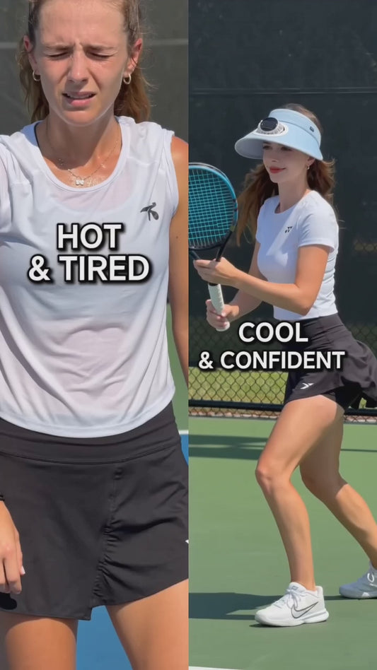 Nuvo Sun Visor Fan Hat — Open Top Cooling